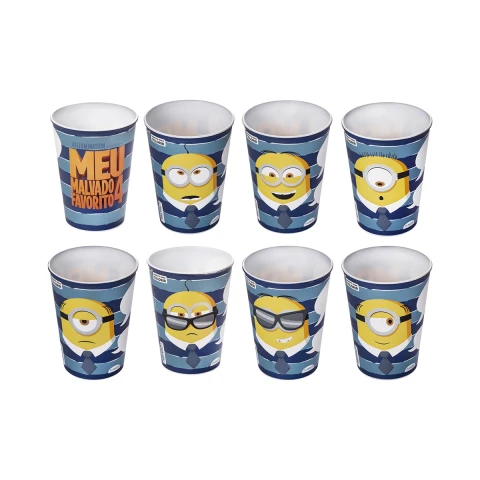 Vaso Plástico Minions Diseños Surtidos 320 ml U