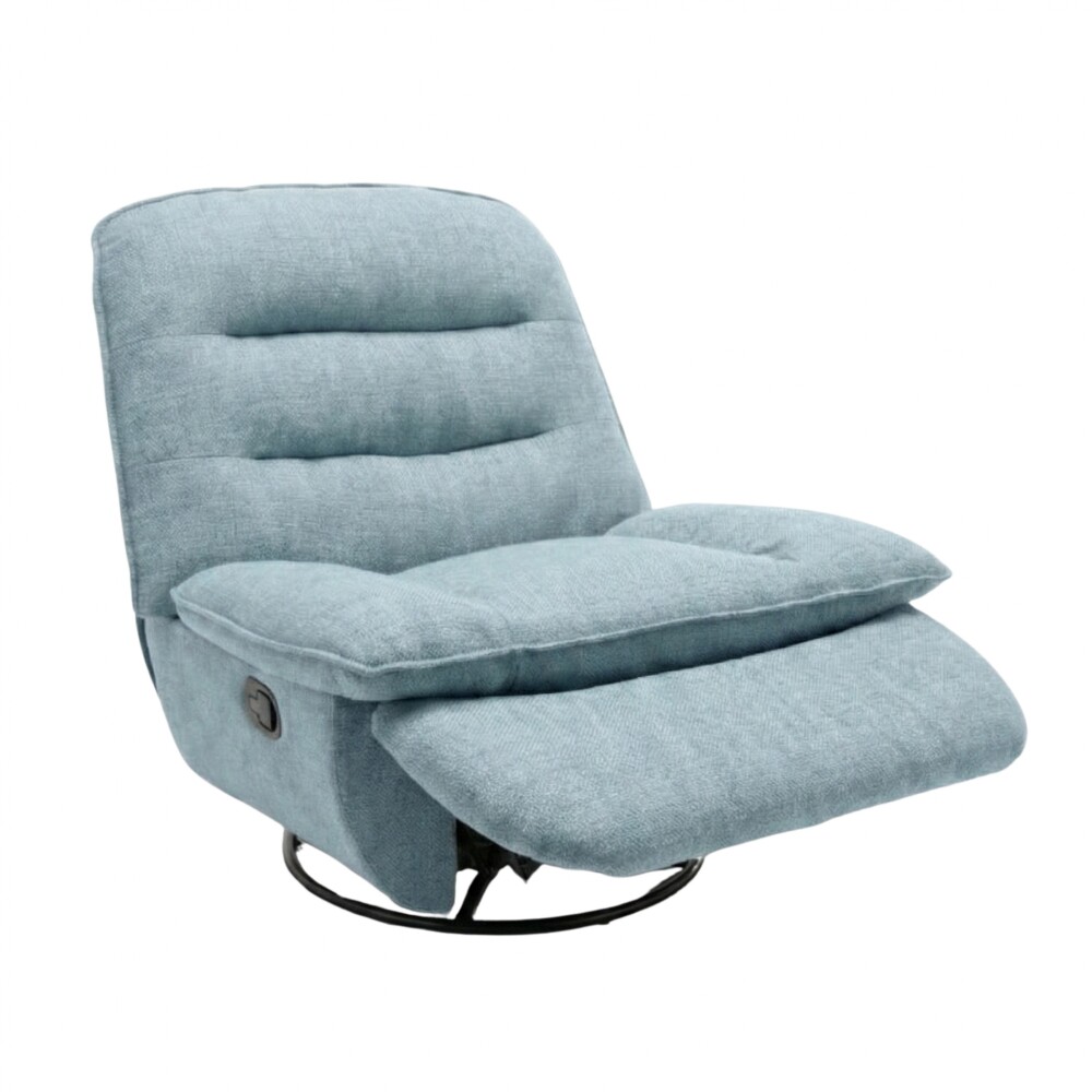 Sillón Recliner Giratorio mecedora - Atlas Celeste