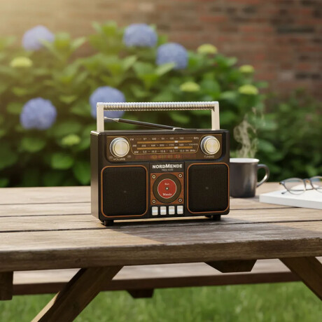 Radio Portátil Nordmende Multibanda AM/FM/SW BT USB TF Negro