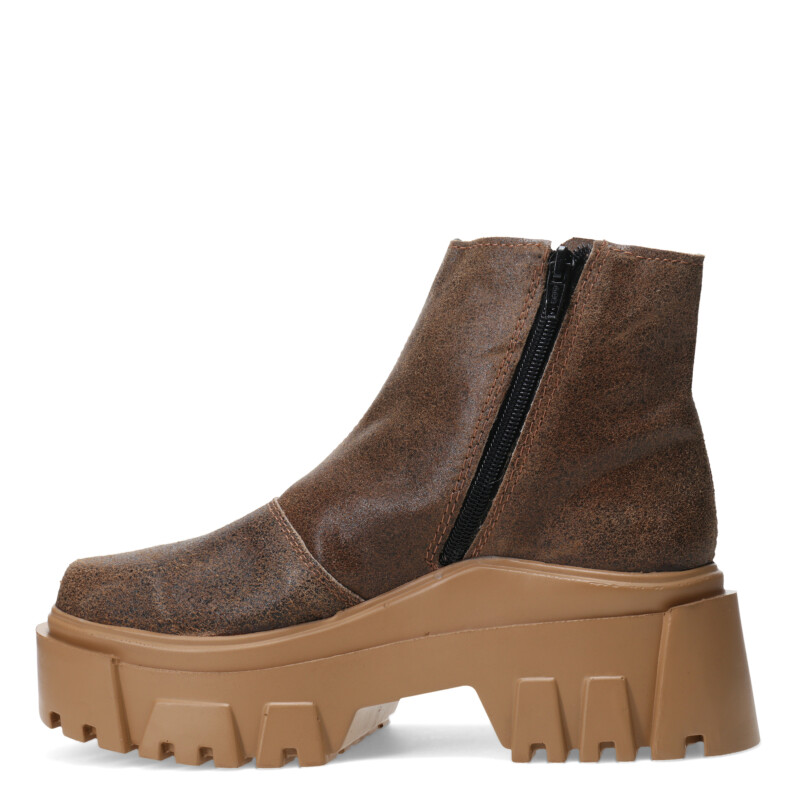 Botas de Mujer Miss Carol NING de cuero con elástico Marrón