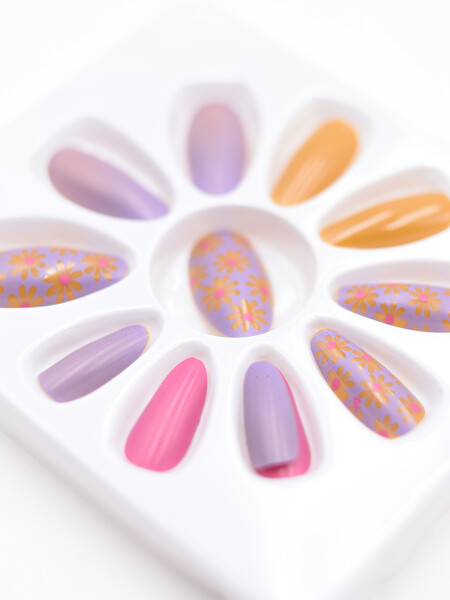 UÑAS FANTASIA X12 DORADO