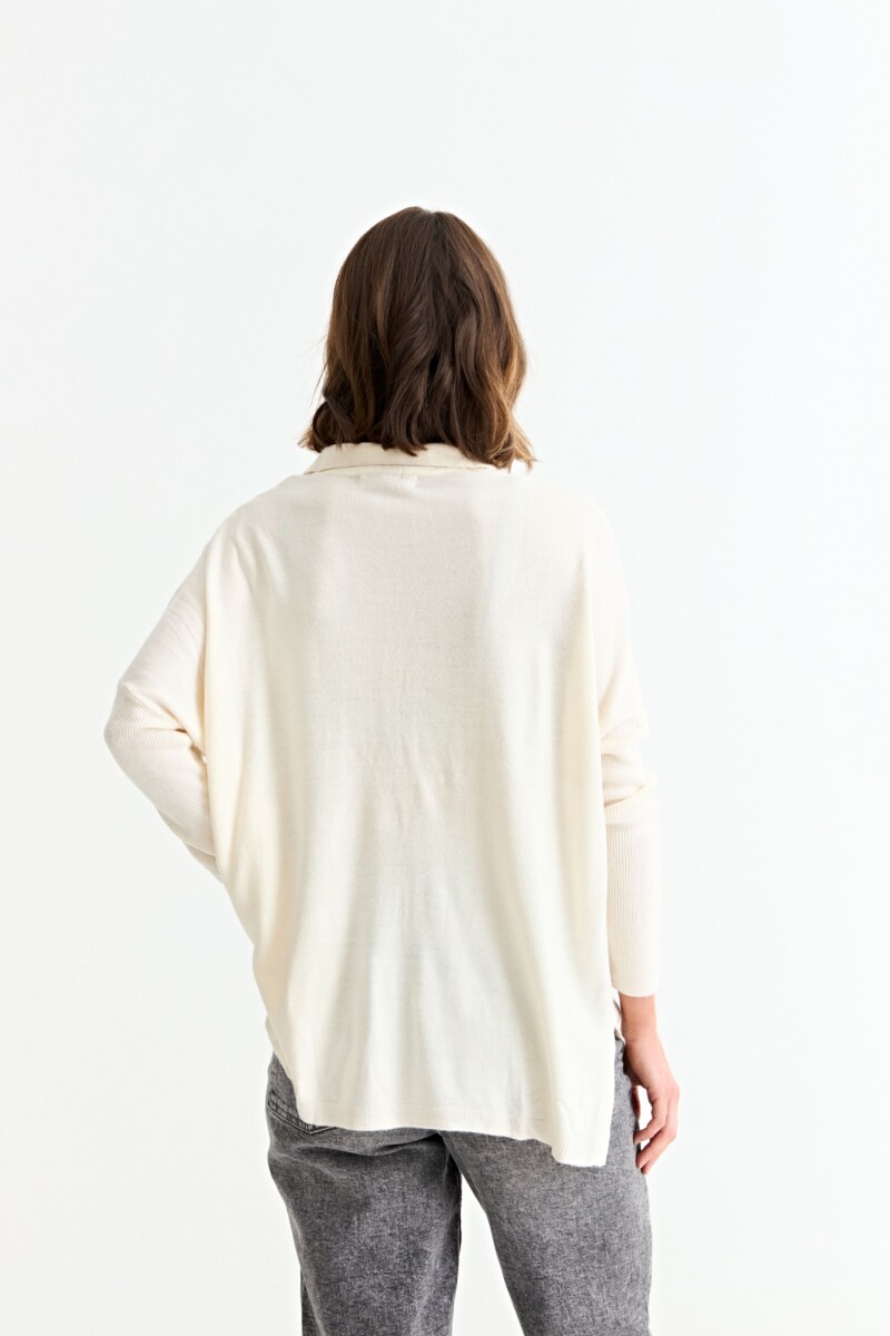 Cardigan con bolsillos CREMA