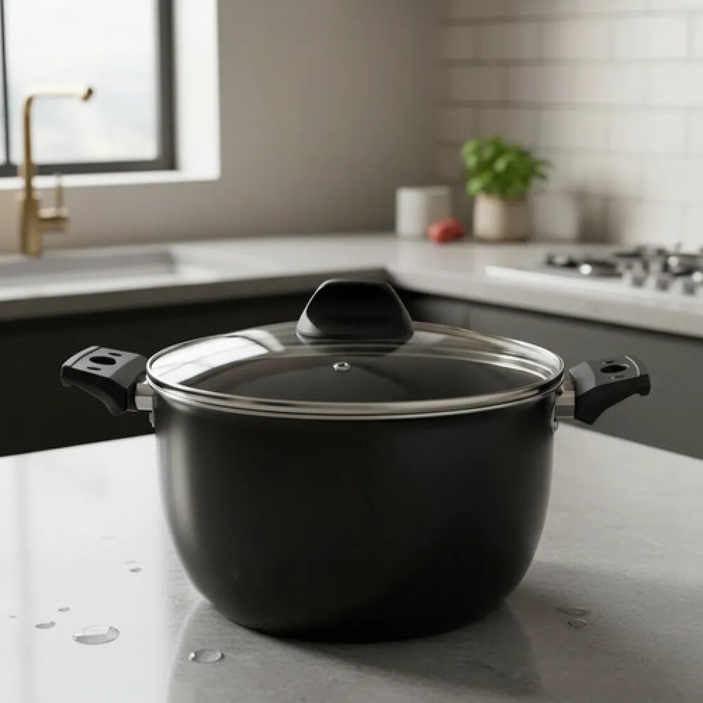 Olla Grafito con asas y tapa 24 cm 7 L CHEFF-FLON Olla Grafito con asas y tapa 24 cm 7 L CHEFF-FLON