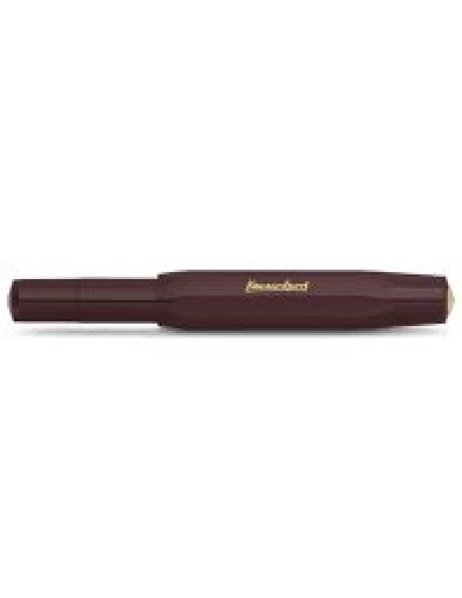 KAWECO CLASSIC SPORT GEL ROLLER BORDEAUX / LAPICERA MARRON CON TAPA DE ROSCA 