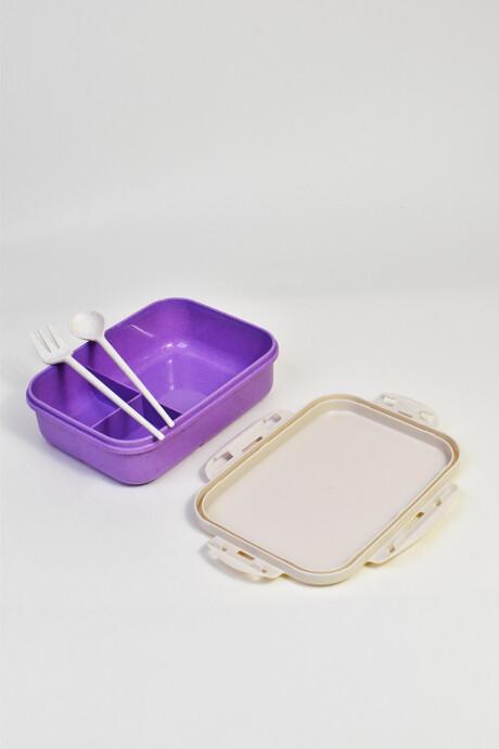Vianda con cubiertos Violeta