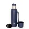 Termo 1 Litro Acero Inox brio Con Pico Cebador Azul