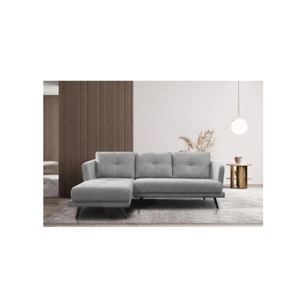 Sofá Con Chaise - Triunfo - 3 Cuerpos Gris Chaise Derecho