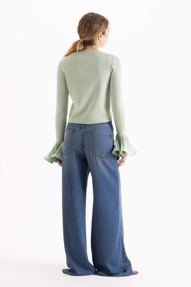 JEANS ROSES SUMMER Azul