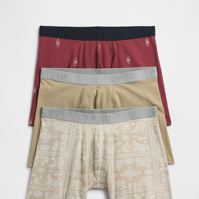 V-3PK BOXER BRIEFS KHAKI