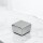 Caja laminada 01 - 2,5x4x4 cm. PLATA