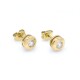 Caravanas oro 18k y brillantes Caravanas oro 18k y brillantes