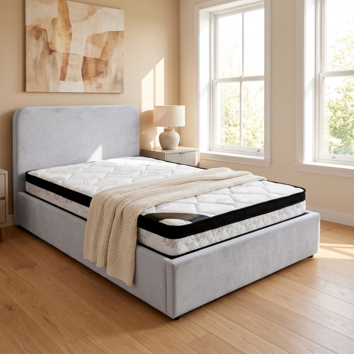 Sommier Baul 1 Plaza HAMPTONS Mercury Con Respaldo 