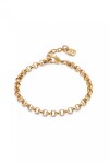 PULSERA CADENA EN ALEACIÓN DE METALES BAÑADAS EN ORO 18K Pulsera