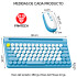 Teclado Y Mouse Inalámbrico Wk897 AZUL