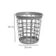 Cesto redondo calado 9 lts GRIS