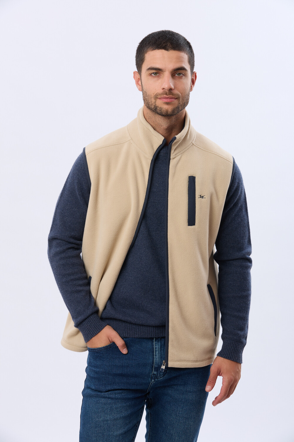 CHALECO POLAR DE ABRIGO Beige