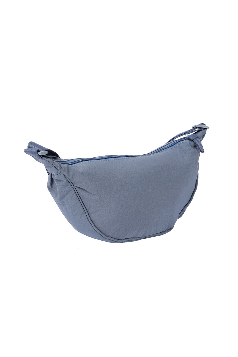 Bandolera ovalada nylon Celeste