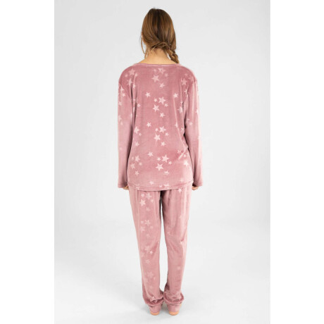 Pijama velour estrellas Bordeaux