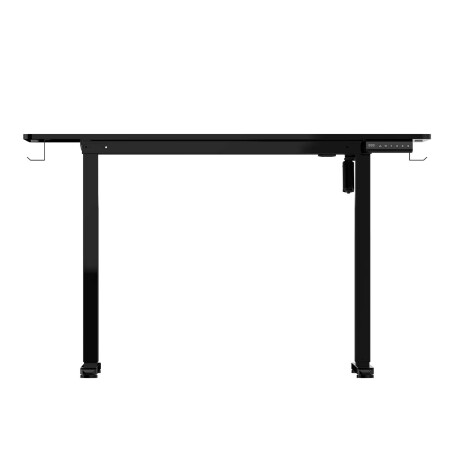 ESCRITORIO REGULABLE METAL-Y-MDF NEGRO UP