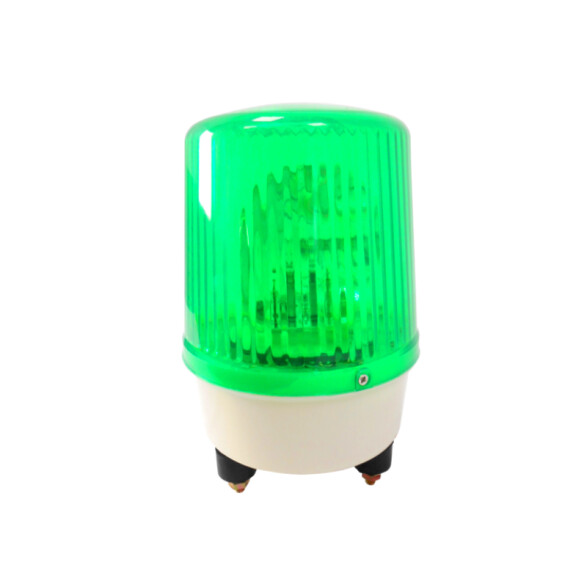 Baliza gira. verde con y s/sonido 15x20 cm. 220V CF4102