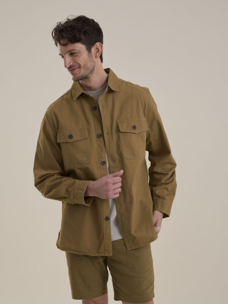 OVERSHIRT PRAGA MOSS GREEN