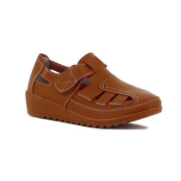 Wonder Guillermina Casual C/velcro S/ Corrida Alta Cognac