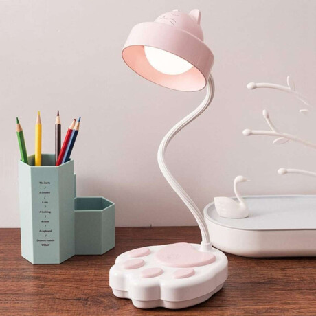 Lámpara veladora de escritorio gatito Rosado