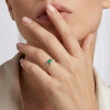 Anillo Esmeralda Aura de oro amarillo 18k con esmeralda y brillantes Anillo Esmeralda Aura de oro amarillo 18k con esmeralda y brillantes