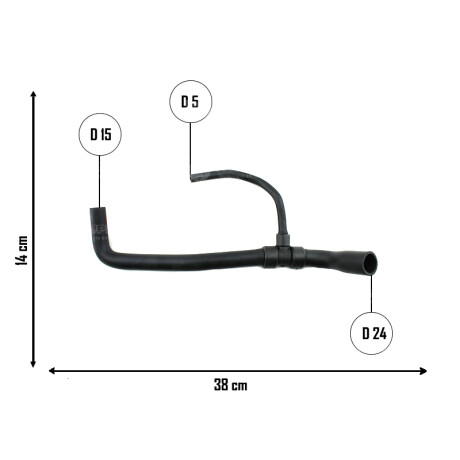 CAÑO VOLKSWAGEN RESPIRADERO ACEITE GOL 1000CC (5676) - CAÑO VOLKSWAGEN RESPIRADERO ACEITE GOL 1000CC (5676) -
