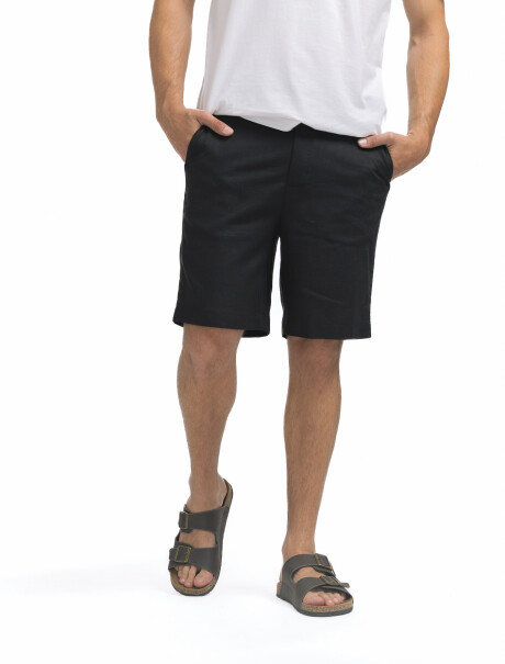 Bermuda Lino Lanai Negro