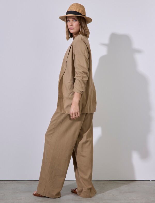 Blazer Lino Mga Frun TOSTADO