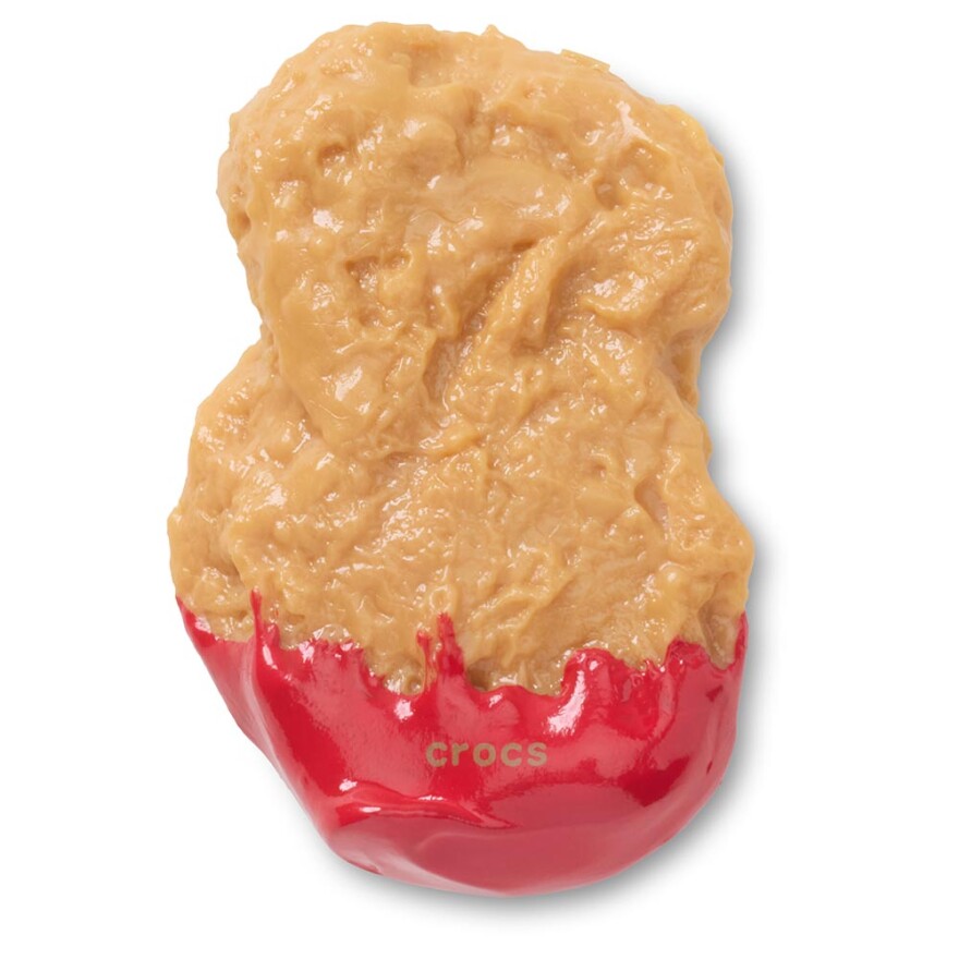 Jibbitz Chicken Nugget Dipped Ketchup Multicolor