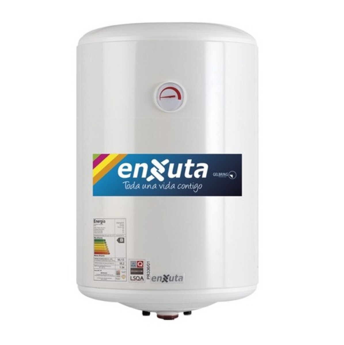 Termotanque Calefón Enxuta Tenx2180 80 Litros Clase B Amv Color Blanco 