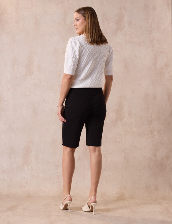 Bermuda Pretina Ancha NEGRO