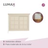 Cortina Roller Rústica Lumax Colores 1.4 X 2.0 M Calidad Beige