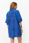 Túnica bordada azul