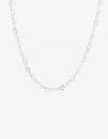 Collares Cortos Metal Collar Corto Metal Corazones - Plateado Rodio