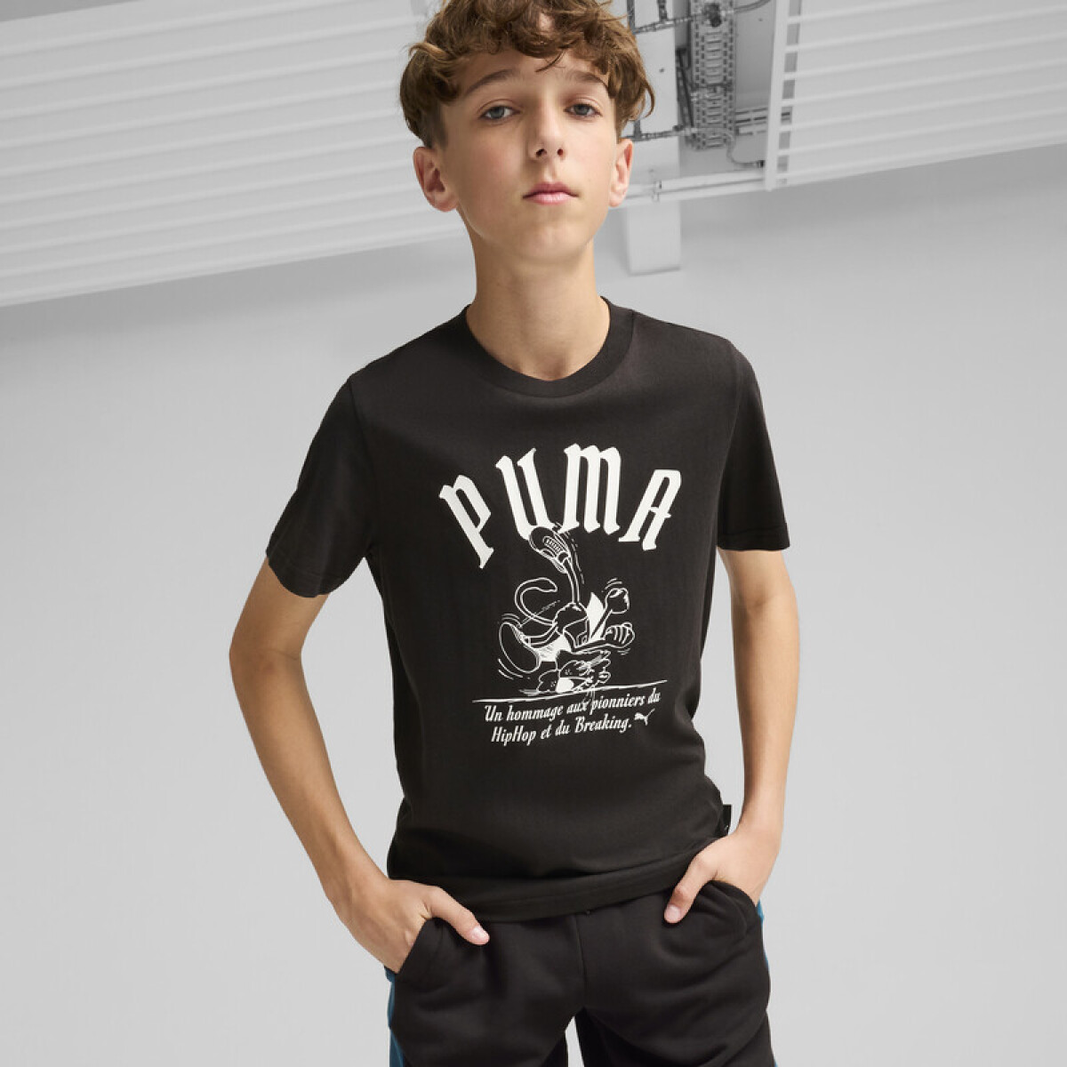 GRAPHICS Break Tee B 62645101 - Negro 