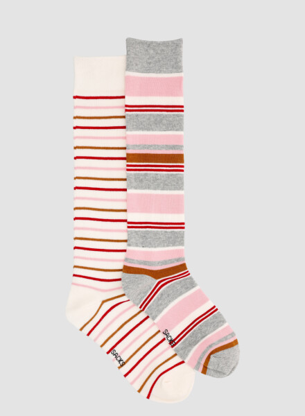 Pack de 2 medias en mezcla de algodón y largo 3/4. ideal par Variante 29