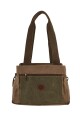 Bolso cartera en lona Marrón