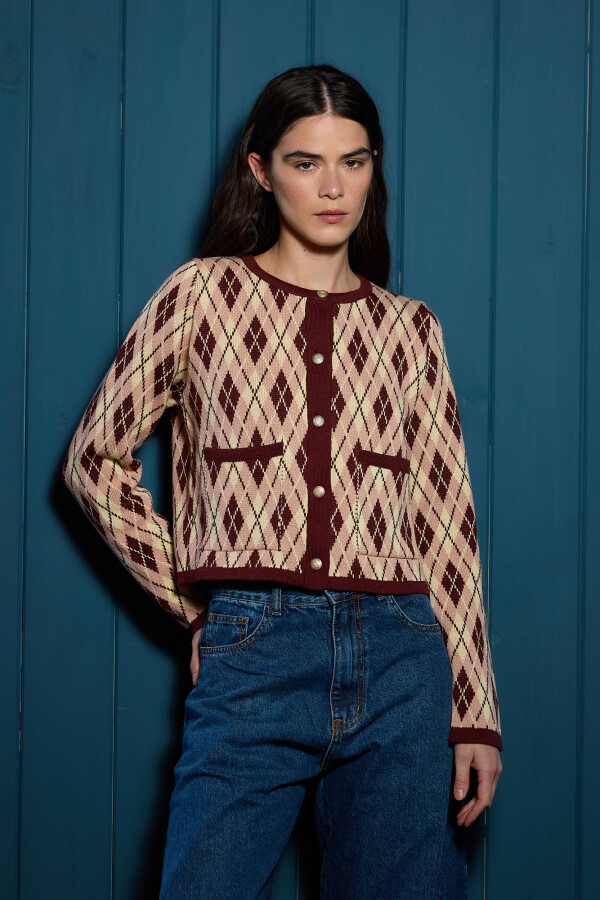 Saco Rombos Renata Rosa