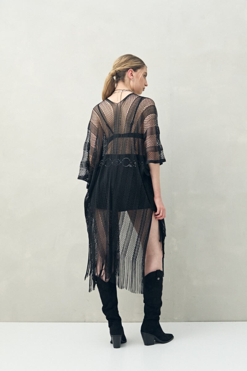 PONCHO GLORIA Negro