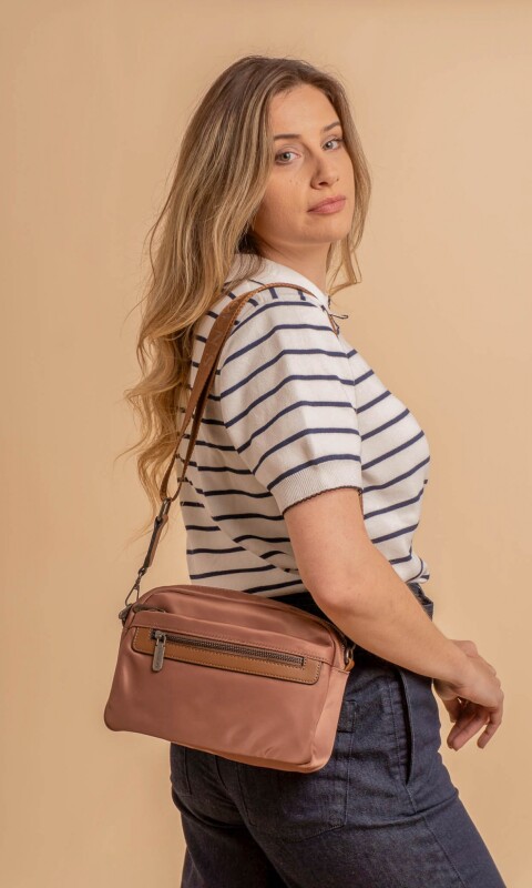 BANDOLERA MORRAL JENGIBRE CAFE