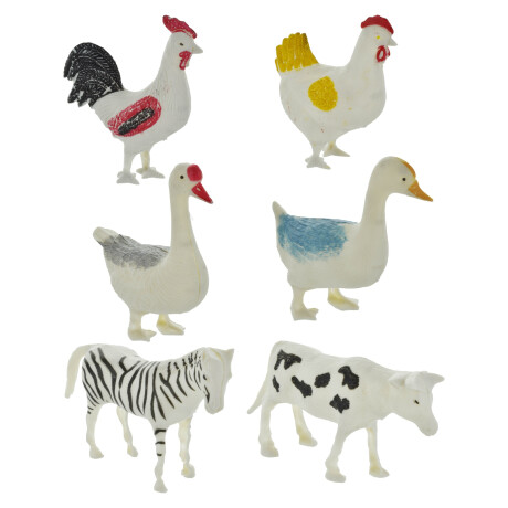ANIMALES DE GRANJA X6UDS 585-E2-5 ANIMALES DE GRANJA X6UDS 585-E2-5