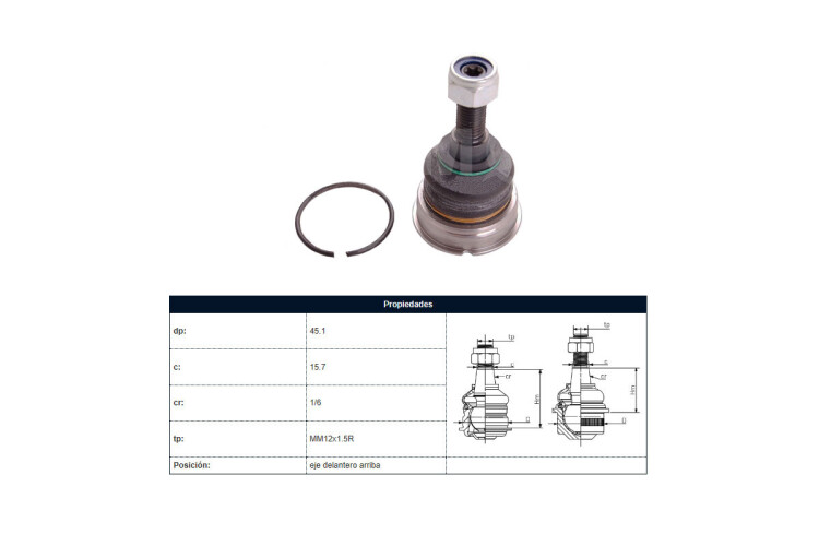 Rotula Del Volks Amarok 4X2 - 4X4 11-25 Der/Izq Rotula Del Volks Amarok 4X2 - 4X4 11-25 Der/Izq