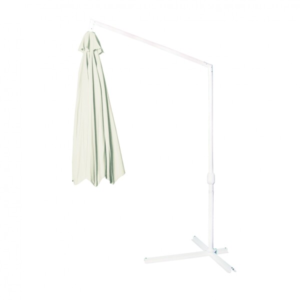 SOMBRILLON LATERAL JARDIN MALIBU 3 METROS BEIGE BLANCO