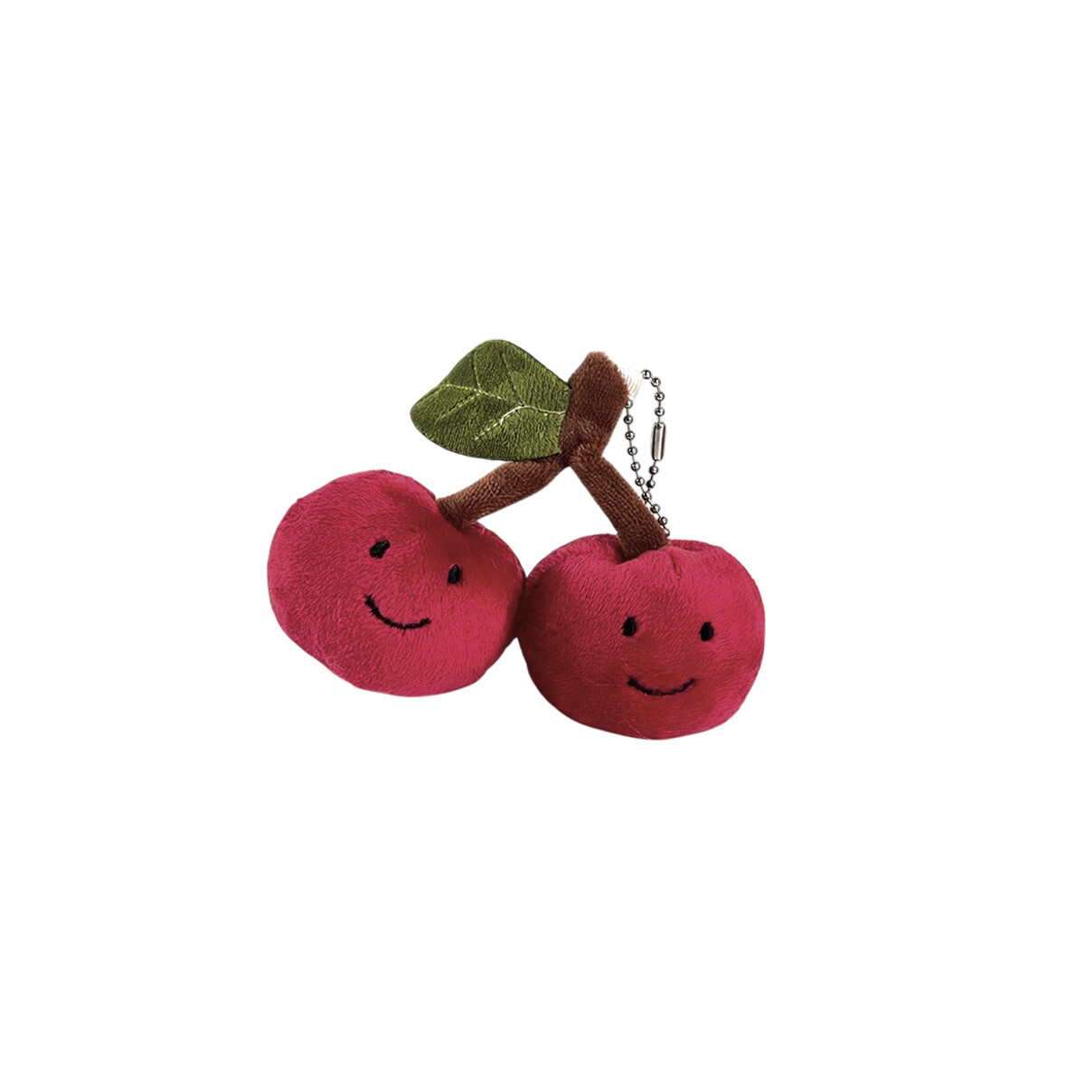 Llavero Colgante Cerezas de peluche - Fucsia 