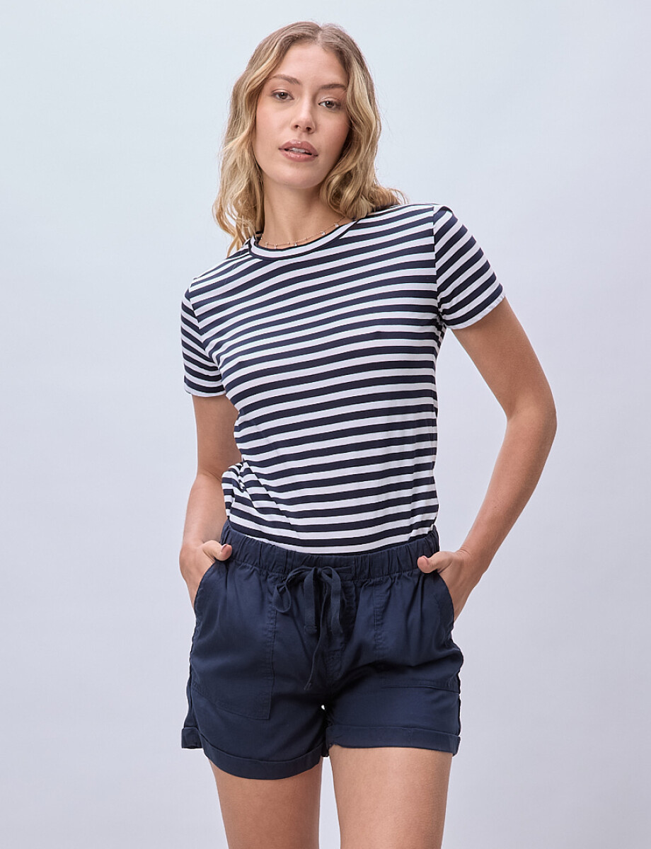 Short Tencel - Azul 