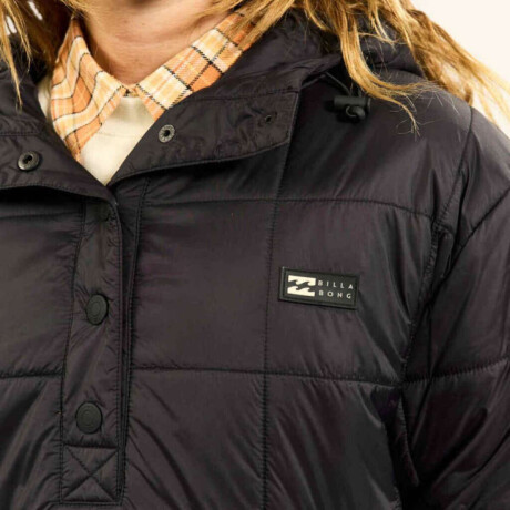 Campera Billabong Ride Puffer Anorak Negro