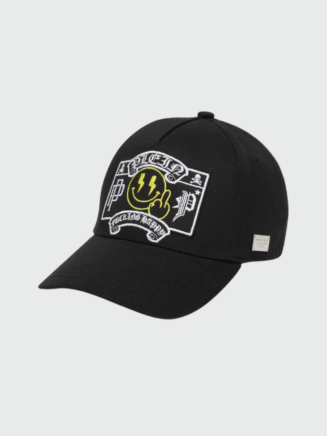 PHILIPP PLEIN - gorra negra Smile con diseño bordado Negro